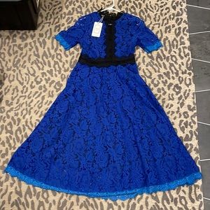 Blue lace dress